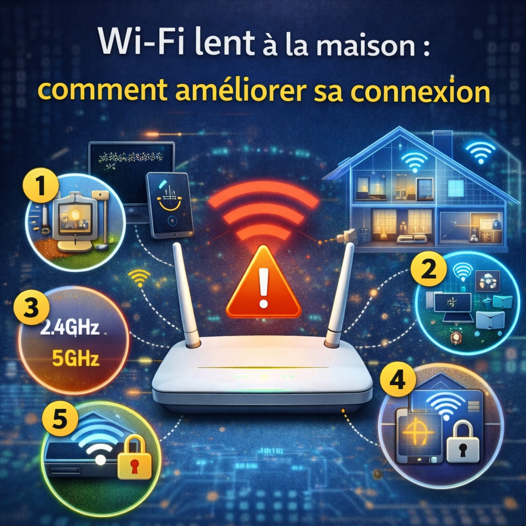Wi-Fi lent à la maison : comment améliorer sa connexion